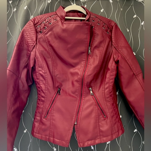 Red Leather Jacket - Picture 1 of 5